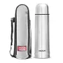 Milton Plain Lid 500 Thermosteel 24 Hours Hot and Leak Proof Water Bottle for Office Gym Home Kitchen Hiking Trekking Travel - 1 Piece 500 ml Silver, 3 image