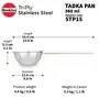 Hawkins 1.5 Cup Tadka Pan 360 ml Triply Stainless Steel Pan Induction Pan Silver (STP15), 5 image