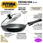 Hawkins Futura 22 cm Frying Pan Hard Anodised Fry Pan with Glass Lid Small Frying Pan Black (AF22G), 2 image