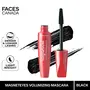 FACES CANADA Magneteyes Dramatic Volumizing Mascara - Black 9.5ml | LightDenser & Longer Lashes | Intense Black Finish | s Volume | Easy Wash | No Clumg | Cruelty Free, 3 image