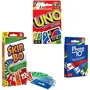 Mattel Card Game Set Skip Bo Uno Phase 10 for Kid