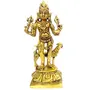 Purpledip Brass Idol Kaal Bhairava (Mahakala Bahirav): Hindu Tantric Deity Avatar of Siva Large Golden (11843)