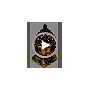 Purpledip Brass Kamatchi Vilakku: Ashta-Lakshmi Oil Lamp Diya for Wealth and Prosperity (11752)
