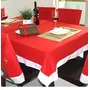 Christmas Vibes Luxury Velvet Christmas Santa Table Cover Cloth for 6 Seater Table (Pack of 1 60x90 inch) Christmas Table Cloth Christmas Decor Christmas decoation Christmas Table Cover