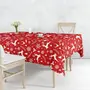 Christmas Vibes Christmas Table Cover Cloth for 6 Seater Table (Pack of 1 60x90 inch Reindeer) Water Resistant Dining Table CoverChristmas Decoration Christmas Gift Christmas Theme