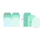 Christmas Vibes Gradient Index Sticky Notes (Pack of 2 Green) Cute Sticky Notes Sticky Note Pads Kawaii Stationery self Sticky Notes Notepad Bookmarks, 2 image
