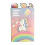 Christmas Vibes Cute Unicorn Sticky Notes (Pack of 2 Unicorn) Cute Sticky Notes Sticky Note Pads Kawaii Stationery self Sticky Notes Notepad Bookmarks, 2 image