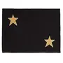 Christmas Vibes Brands Star Collection Appliqued Embroidered Table Runner and mat Set - 6 Table MAT 14" X19" & 1 Large Table Runner 14"X 72"(Pack of Seven), 7 image