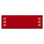 Christmas Vibes Brands Star Collection Appliqued Embroidered Table Runner and mat Set - 6 Table MAT 14" X19" & 1 Large Table Runner 14"X 72"(Pack of Seven), 5 image