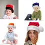 Christmas Vibes Brands RED & Gold Plush Santa Cap for Christmas New Year Party & Made in India. Pack of Two for 0-6 Month(3398N8), 2 image