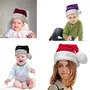 Christmas Vibes Brands k Plush Santa Cap for Christmas New Year Party & Made in India. Pack of Five for 0-6 Month(3393N9), 2 image