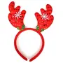 Christmas Vibes Christmas Reindeer Antlers Headband with Bells for Adults, 4 image