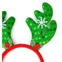 Christmas Vibes Christmas Reindeer Antlers Headband with Bells & Xmas Fancy Dress Accessories, 5 image