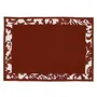 Christmas Vibes Brands Floral Sturdy Duck Cotton Medium Table Runner Set- 6 Table MAT 14" X19" & 1 Medium Table Runner 14"X 45"(Pack of Seven), 7 image
