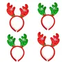 Christmas Vibes Christmas Reindeer Antlers Headband with Bells & Xmas Fancy Dress Accessories, 4 image