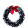 Christmas Vibes Christmas Wreath Wall Bowknot Hanging Decoration for Xmas Party Door Garland Ornament Christmas Decorations for Home