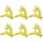 Christmas Vibes 6 pcs Christmas Tree Ornaments Xmas Tree hangings Reindeer/Rain Deer Christmas Tree Decoration 101