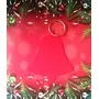 Christmas Vibes Red Color Hanging Merry Christmas Bells Shape Decoration Pack of 6 Pcs