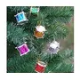 Christmas Vibes Set of 12 Christmas Tree Drum Ornaments Hanging Decorations Colorful Small Drum Pendant for Christmas Tree Decoration MutliColor