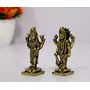 ESPLANADE Brass Lakshmi Narayan Pair - Lord Vishnu with Laxmi Idol Murti Statue Sculpture - 3" Inches | Pooja Idols | Home Decor, 3 image