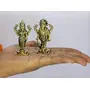 ESPLANADE Brass Lakshmi Narayan Pair - Lord Vishnu with Laxmi Idol Murti Statue Sculpture - 3" Inches | Pooja Idols | Home Decor, 5 image
