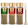 The Aroma Factory Organic Bamboo-Less Incense Sticks (Loban Rose Gugal) No Charcoal | Non Toxic | Aromatic Fragrance Dhoopbattis | Exotic Combo of 3 Jar x 100Gram, 3 image