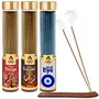 The Aroma Factory Durga Laxmi & Evil Eye Nazar Kavach Agarbatti for Pooja Luxury Incense Sticks Low Smoke & Zero Charcoal (Bottle Pack of 3 x 100g)