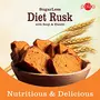 POLKA Sugar Less Diet Rusk With Suji & Elaichi - Pack Of 1 - 200 g I High Fibre Digestive Biscuits Rusk I Sugar Free Snacks Substitute I Diet Snacks I Diabetic snacks I Good For You food items Toast, 3 image