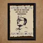 Unique Indian Craft Handmade Subhash Chandra Bose Wall Poster Laminated (Without Frame)
