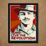 Unique Indian Craft Handmade Revolutionary Bhagat Singh Wall Poster Laminated (Without Frame)