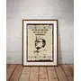 Unique Indian Craft Handmade Subhash Chandra Bose Wall Poster Laminated (Without Frame), 2 image