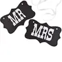 Mr Mrs Chair Bunting Banner Garland Photo Props Decoration 2Pcs Color Black, 3 image