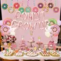6Pcs Large Donut Balloons Mini Sprinkle Pink Donut Mylar Balloon for Baby Shower Birthday Party Decoration Donut Theme Party Supplies, 3 image