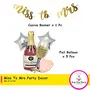 Party Decoration Set with Ms to Mrs Bunting and BottleGlassStar Heart Balloon kit, 2 image
