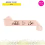 Bride to Be Sash - Party Sash Bridal Shower Hen Party Wedding Decorations Party Favors Accessories(Rose Gold), 2 image