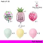 (Pack of 9) Happy Birthday Foil Balloon Pineapple Foil Balloon Pastel BalloonsConfetti Balloon for Party Decoration Fruit Theme PartyBaby Shower, 2 image