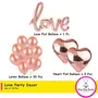 Love Balloon Set - Rose Gold Letter Love Balloon with Latex and Star Balloons for Valentines Day Birthday Anniversary Party Decor, 2 image