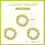 5pcs Mini gold Christmas Wreaths for Christmas party Decoration Christmas Tree Decoration., 2 image