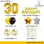 Golden and Black 30th Birthday Party Decorations Set- Gold Happy Birthday BannerFoil Number Balloons Latex Balloons and More for 30 Years Old Brithday Party Supplies, 2 image