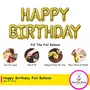 30th Birthday Party Decorations Gold Supplies Big Set With Happy Birthday Balloons Banner and 30 Digit Balloon for Including Latex star heart and Confetti Balloons, 3 image