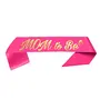 Pink Mom to Be Sash and Tiara Heart Printed Sash Pink Headband for Baby Shower Decorations, 3 image
