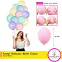 Pastel Balloon Withe Pink Curtail for Birthday Decoration Pack of 52, 4 image