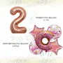 Donut 2nd Birthday Party Decorations SetDoughnut Foil Balloon For Girls 2nd Birthday Party Decor (Pack Of 6), 2 image