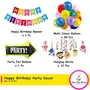 Birthday Theme Decoration with Happy Birthday Banner Latex Balloon Party Arrow Foil and Shark Hanging Swirls Set of 44, 2 image