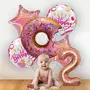 Donut 2nd Birthday Party Decorations SetDoughnut Foil Balloon For Girls 2nd Birthday Party Decor (Pack Of 6), 3 image