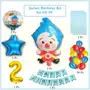 Cartoon Clown Balloon Birthday Party Decorations Circus Theme Balloon with 2Number Gold Foil Balloon for Circus Theme Party Birthday Party Decorations Party Supplies (Pack Of 59), 2 image