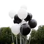 Pastel Balloon 12 (Pack of 10) For Birthdays Anniversaries Weddings Bridal showerValentines and Party Occasions (Black White), 2 image