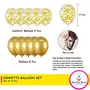 Pack of 11 Pcs Set Bride to Be Banner woth Gold Confetti Balloons for Bridal Shower & Party Decoration Items & Latex Balloon, 3 image
