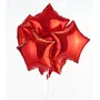 Star Shape 18 Inch Foil Balloons (Pack of 5 Red), 2 image