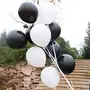 Pastel Balloon 12 (Pack of 10) For Birthdays Anniversaries Weddings Bridal showerValentines and Party Occasions (Black White), 3 image